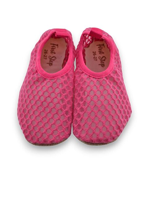 First Step Fileli Kaydırmaz Taban Kız Çocuk Havuz Patiği Fuşya-F-9024 - S000185986-18686