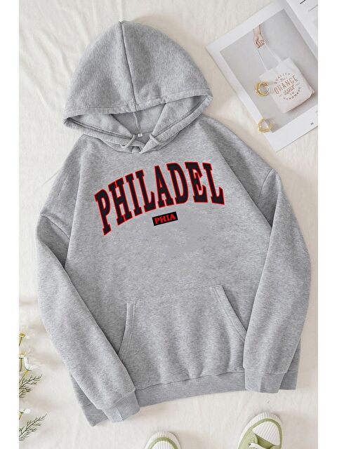 uyguntarz Unisex Philadelphia Baskılı Sweatshirt - S000268933-20600