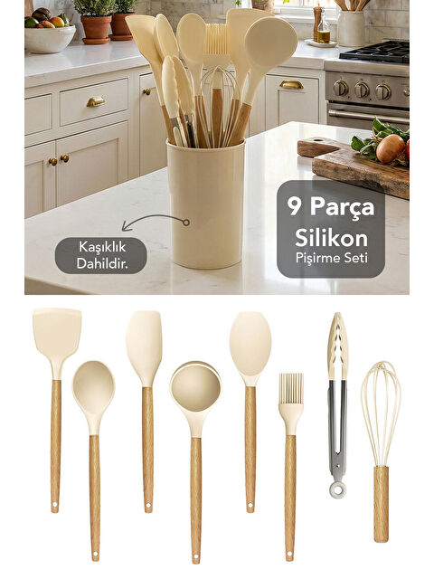 Meleni Home 9 Parça Silikon Servis Seti