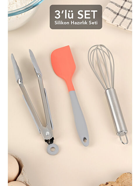Meleni Home 3 Parça Silikon Yemek Hazırlık Seti