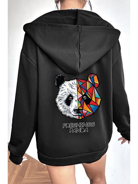 uyguntarz Unisex Panda Sırt Baskılı Sweatshirt - S000268921-19351