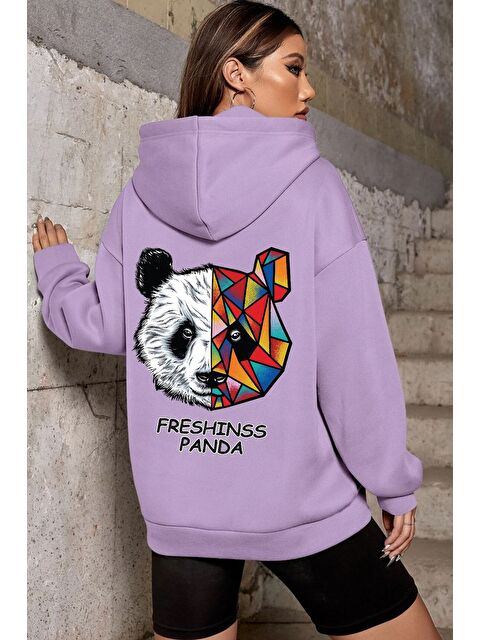 uyguntarz Unisex Panda Sırt Baskılı Sweatshirt - S000268921-17878