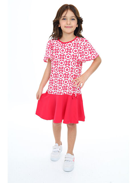 Toontoykids Kız Çocuk Baskılı Elbise - S000286110-19449