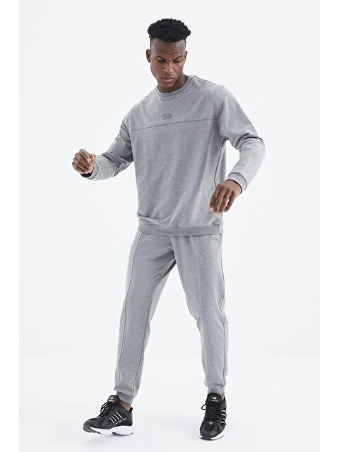 Air Jones Keith Gri Melanj Bacis Erkek Eşofman Takım - 85231 - S000142612-74