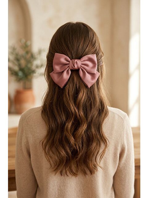 Katia And Bony Saten Fiyonk Otomat Toka Pembe