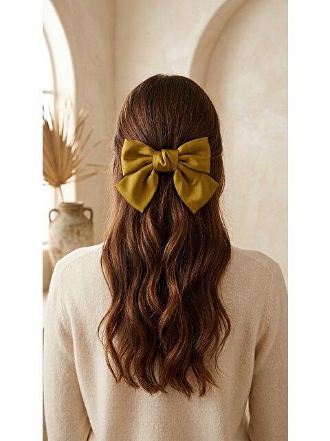 Katia And Bony Saten Fiyonk Otomat Toka Sarı