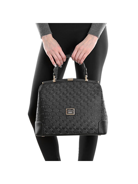 Silver Polo Kadın Omuz Çantası 706-10488 SILVER POLO M46 SİYAH-MAT SİYAH - S000507824-19351