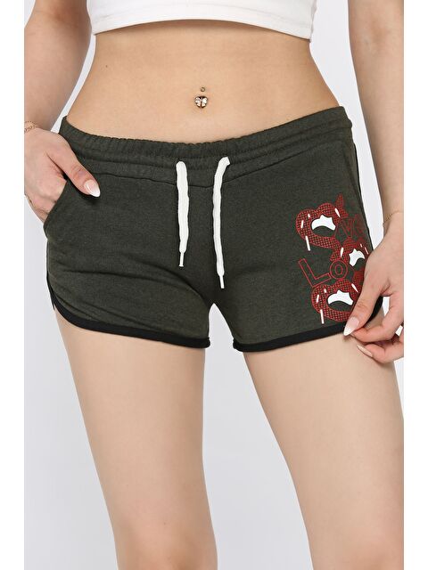 Gülseli Baskılı Kadın Mini Şort - S000399247-18547