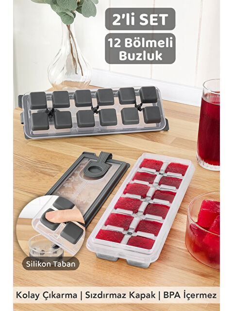 Meleni Home 2 Adet Silikon Bas Çıkar Buzluk