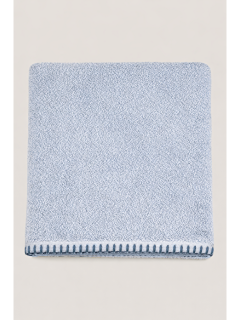 İrya Shadow %100 Pamuk Banyo Havlusu 70x140 cm Misty Blue
