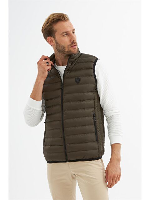 Danger Erkek Standart Kalıp Şişme Yelek Haki - S000261861-18547