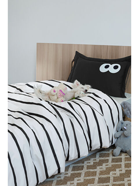 UPSTYLE Junior Nevresim Seti Tek Kişilik Funny Siyah - S000359834-19351