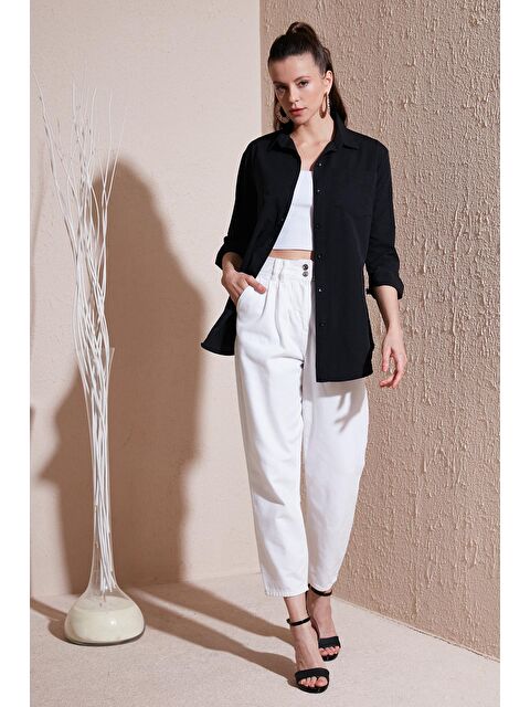 Lela Pamuklu Regular Fit Tek Cepli Kadın Gömlek 4613001 - S000218461-19351