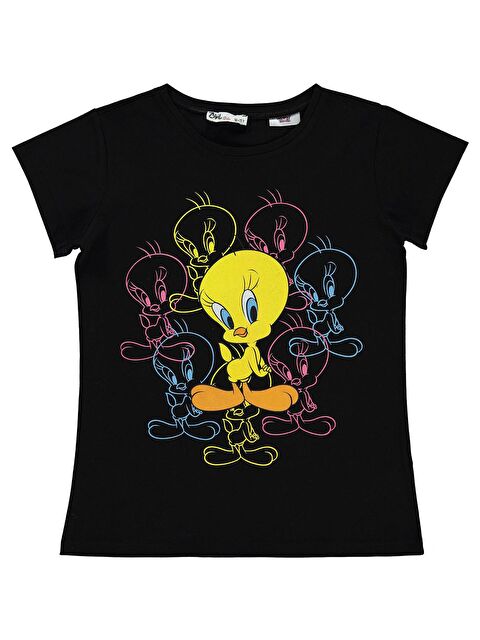 Civil Tweety Kız Çocuk Tişört 10-13 Yaş Siyah - S000204286-19351
