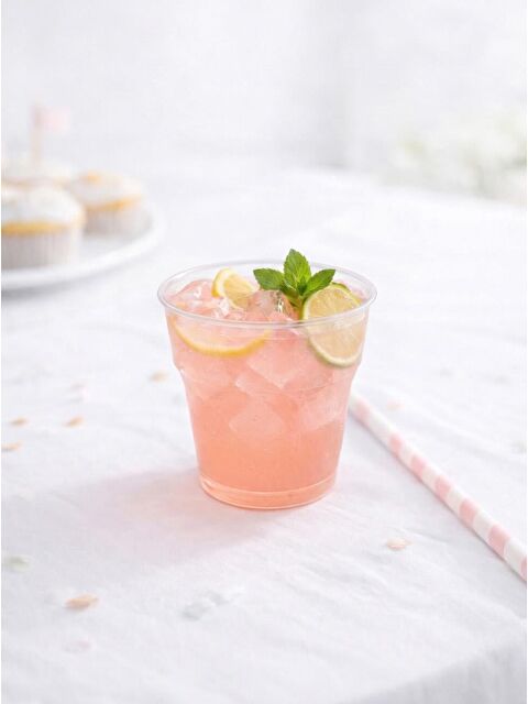 Parti Adresi Kristal Plastik Bardak Meşrubat Bardağı Şeffaf 25'li