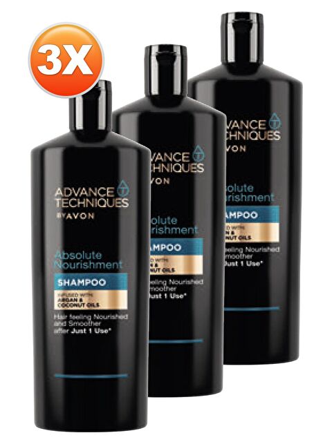 AVON Argan ve Hindistan Cevizi Yağı İçeren Besleyici Şampuan 700 Ml. Üçlü Set - S000193319-10231