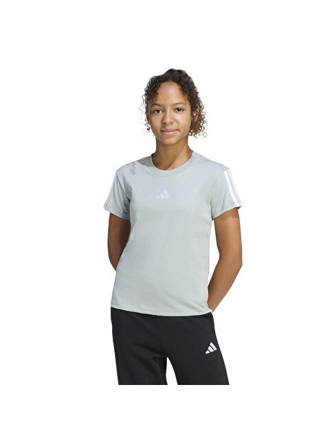 Adidas Essentials Çocuk Yeşil Yuvarlak Yaka Tişört - S000507830-18194