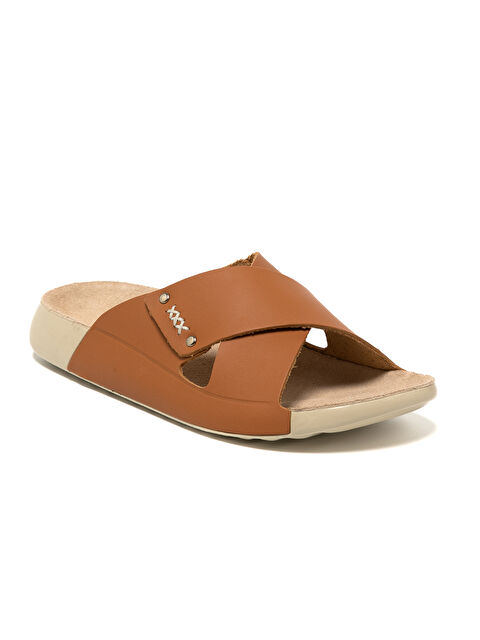 John May Kadın Terlik MAR-25Y-050-P26 Taba Cilt - S000509661-14955