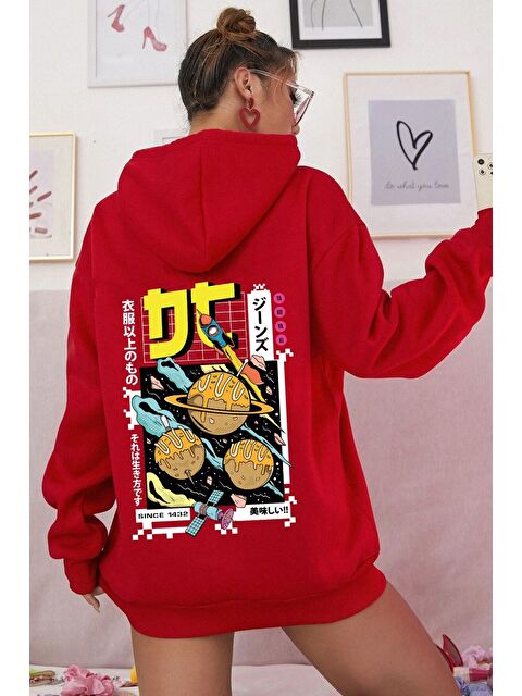 uyguntarz Unisex Tokoyaki Baskılı Sweatshirt - S000268840-20045