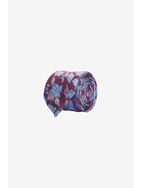 AC&Co / Altınyıldız Classics Erkek Bordo-Mavi Desenli Kravat - S000394255-37521