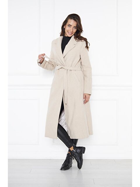 Comstar Kadın Kaşe Kaban Astarlı Kuşaklı - S000210424-19966