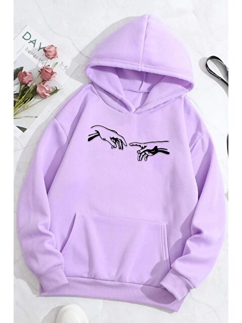 uyguntarz Unisex Michelangelo Baskılı Sweatshirt - S000268943-17878