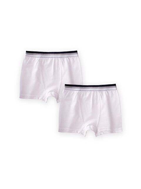 CİGİT İkili Boxer 2-9 Yaş Beyaz - S000516193-20063