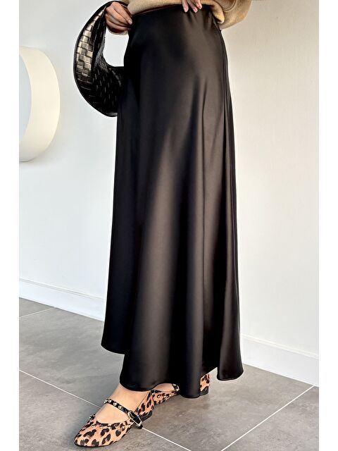 Julude Bel Lastikli Saten Tesettür Etek - S000491570-19351