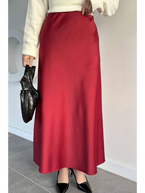 Julude Bel Lastikli Saten Tesettür Etek - S000491570-19951