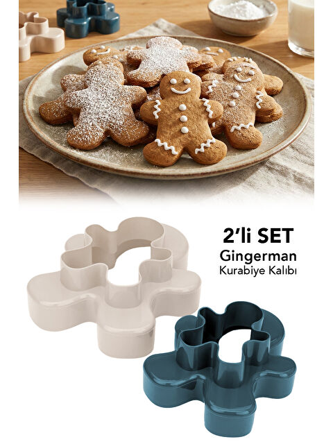 Meleni Home 2'li Gingerman Kurabiye Kalıbı