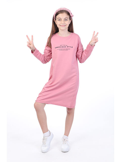 Toontoykids Kız Çocuk Baskılı Elbise - S000372860-20028