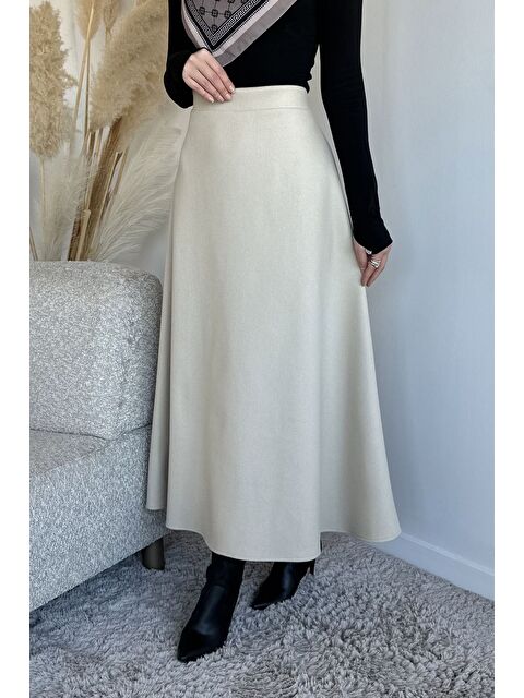 Julude Bel Lastikli Kaşe Tesettür Etek - S000491569-25636