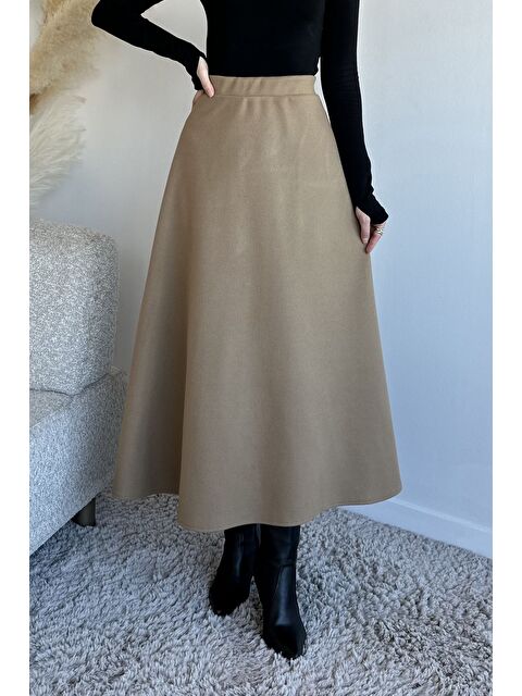 Julude Bel Lastikli Kaşe Tesettür Etek - S000491569-19928