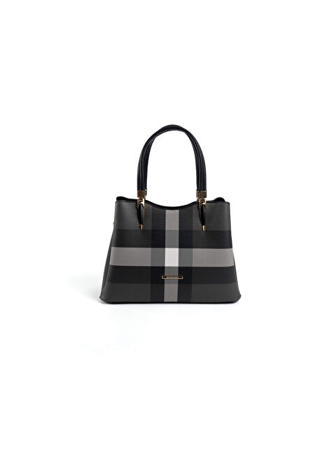 Silver Polo Kadın Omuz Çantası 1205-47379 SILVER POLO BAYAN ÇANTASI M129 SİYAH-MAT SİYAH - S000507840-19351