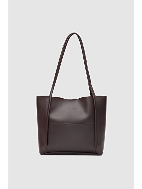 Shulebags Maximors Omuz Çantası Acı Kahve - S000423584-28102