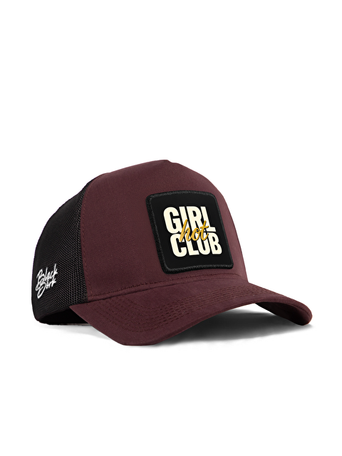 BlackBörk Hot Girl Club Logolu Kahve Trucker Şapka
