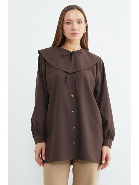 Fullamoda Fullamodest Bebe Yaka Balon Kol Tunik - S000506920-19413