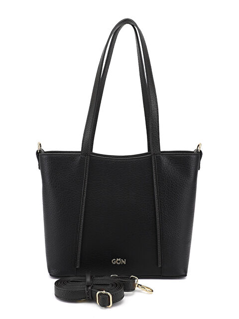 GÖNDERİ(R) Kadın KOYU SİYAH Uzun Askılı El ve Omuz Çantası