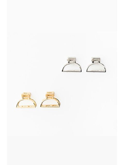 New Obsessions 4 Adet Metal Ellips Küçük Mandal Toka