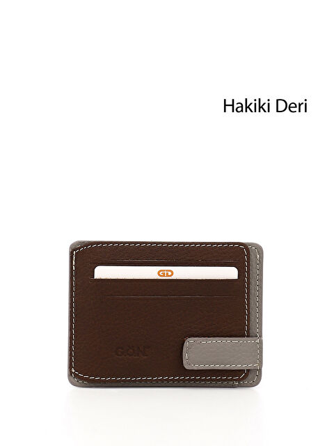 GÖNDERİ(R) TABA Hakiki Deri Unisex Kartlık 06521