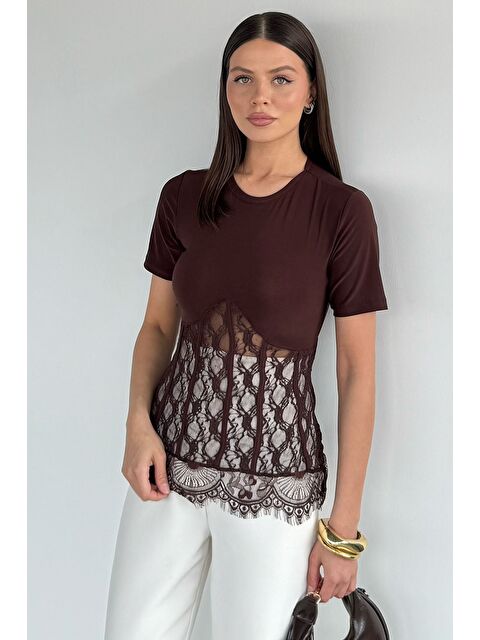 Gülseli Kadın Dantelli Bluz