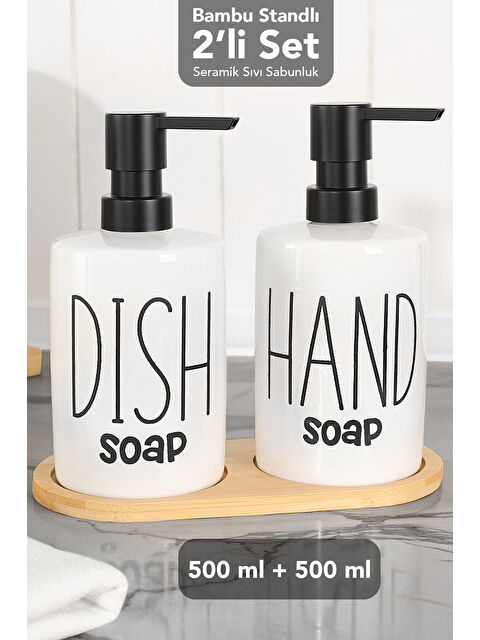 Meleni Home 2'li Süngerlik Bölmeli Sıvı Sabunluk