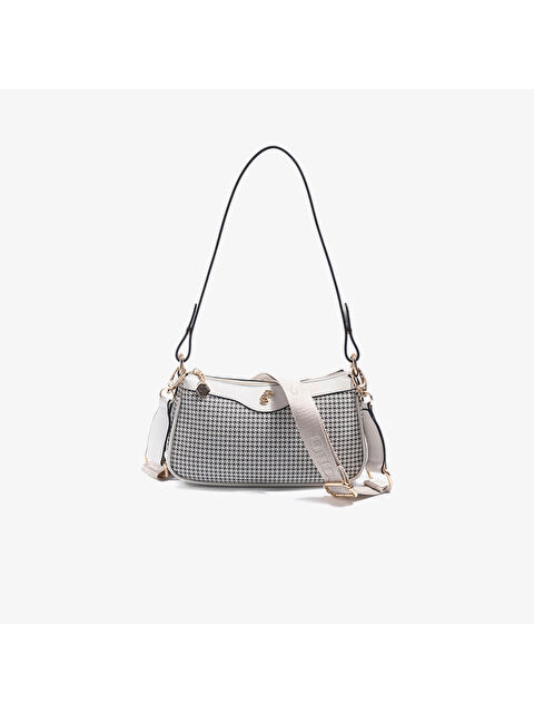 Silver Polo Kadın SP1274-M204 SILVER POLO Çapraz Çanta Siyah-Kemik