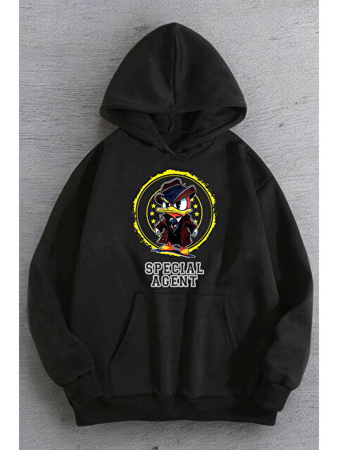 uyguntarz Special Agent Baskılı Oversize Sweatshirt - S000266259-19351