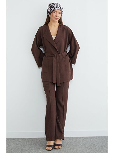 Fullamoda Beli Kuşaklı Çimalı 2 Li Takım - S000511599-29704