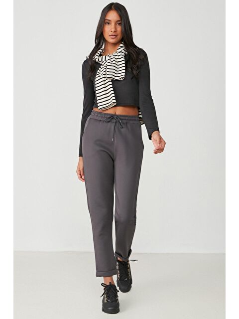 C&City Double Paça Eşofman Altı 807 Füme - S000216066-33408