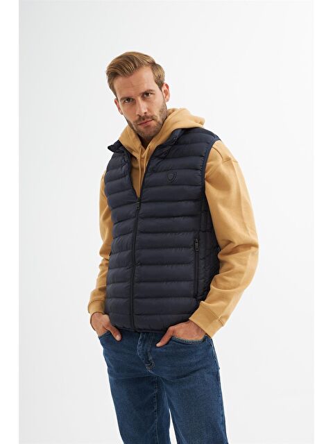 Danger Erkek Standart Kalıp Şişme Yelek Lacivert - S000261861-21164