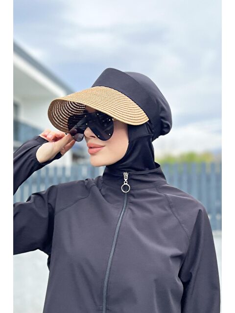 Remsa Mayo Katlanır Vizör Hasır Şapka  Siperlik Camel RŞ-44 - S000149153-19413