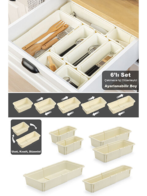 Meleni Home 6'lı Ayarlanabilir Kaşıklık Seti