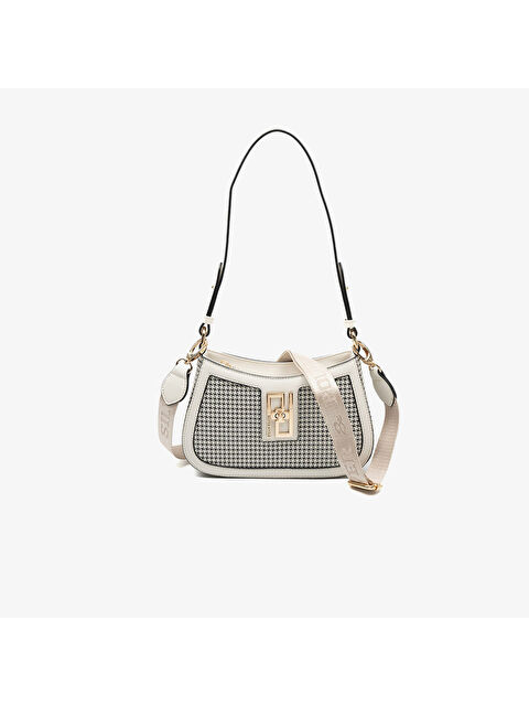 Silver Polo Kadın SP1132-M204 SILVER POLO Çapraz Çanta Siyah-Kemik